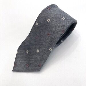 Armani Collezioni Tie Gray Wool Mohair Blend Gray Minimalist 3.25" Wide